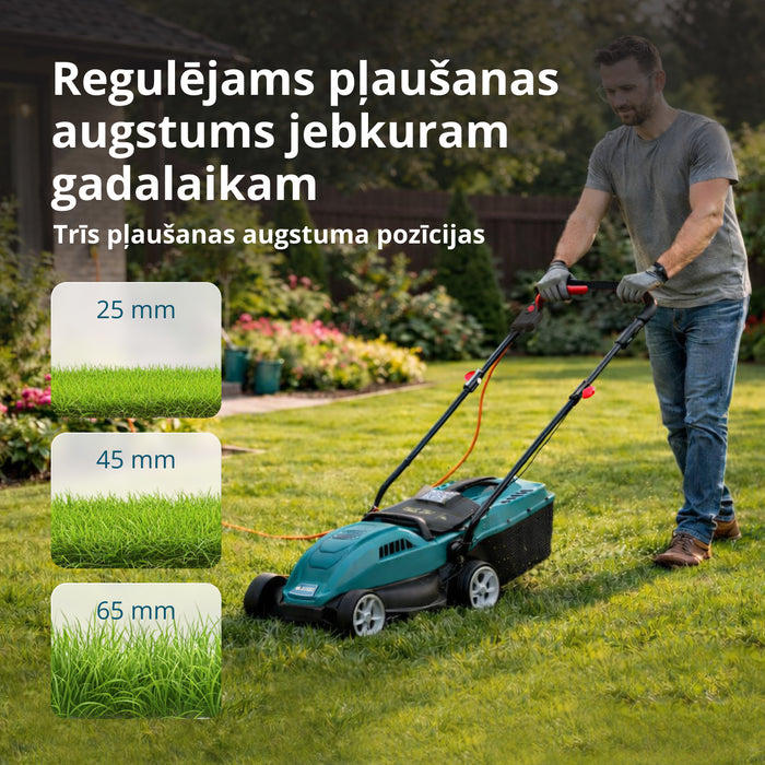 Elektriskā zāles pļaujmašīna KS 32LM12-BL