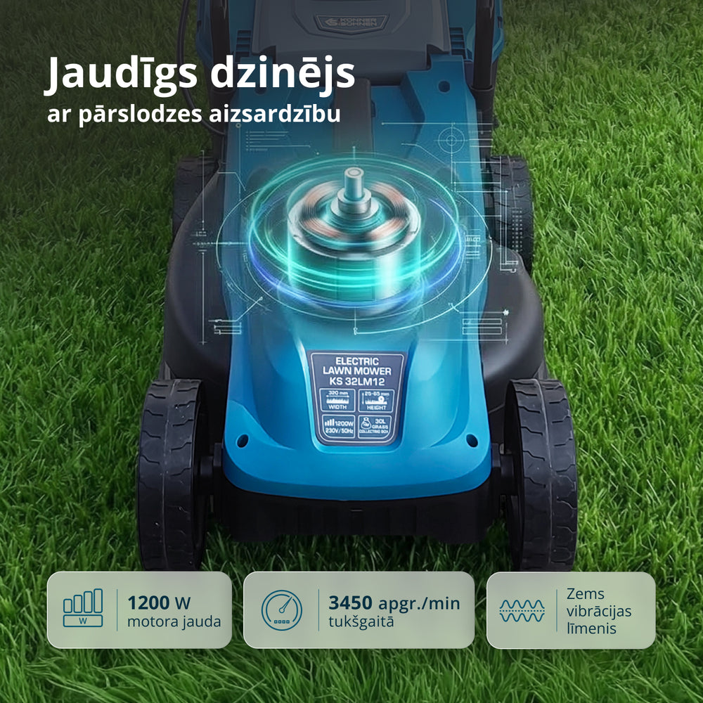 Elektriskā zāles pļaujmašīna KS 32LM12