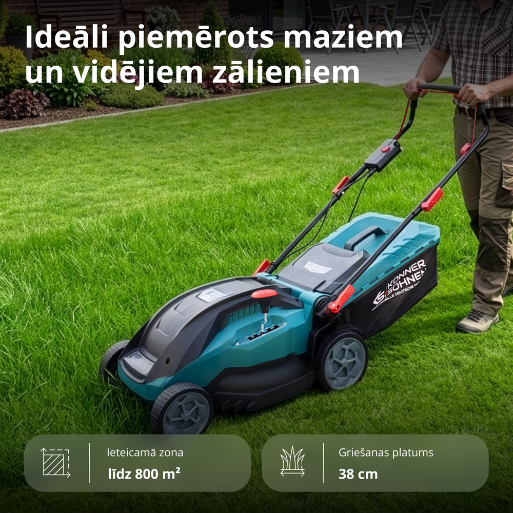 Elektriskā zāles pļaujmašīna KS 38LM16-BL