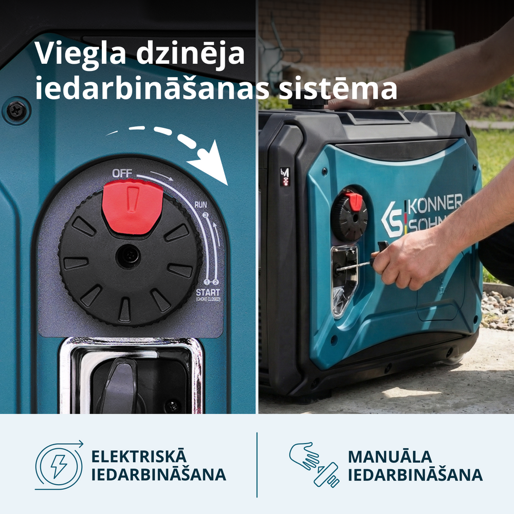 LPG/benzīna invertora ģenerators KS 4000iEG S