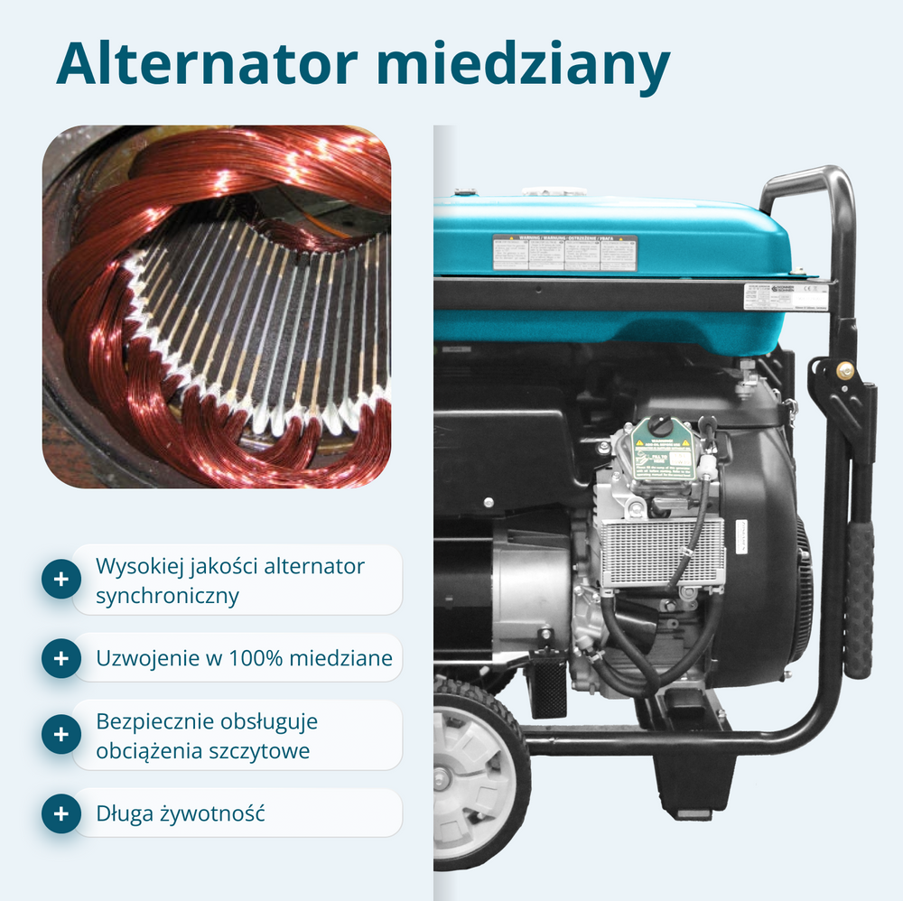 2-cylindrowy generator benzynowy „Könner & Söhnen” KS 15-1E ATSR