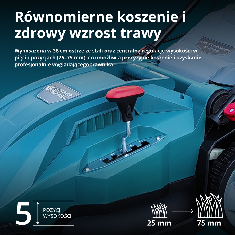 Elektryczna kosiarka do trawy KS 38LM16