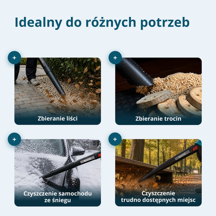 Akumulatorowy ogrodowy odkurzacz z dmuchawą 2 w 1 KS LBV-40V