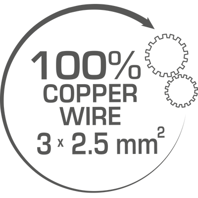 100% copper