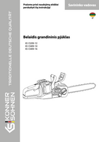 Belaidis grandininis pjūklas KS CS20V-12, KS CS40V-14, KS CS40V-16