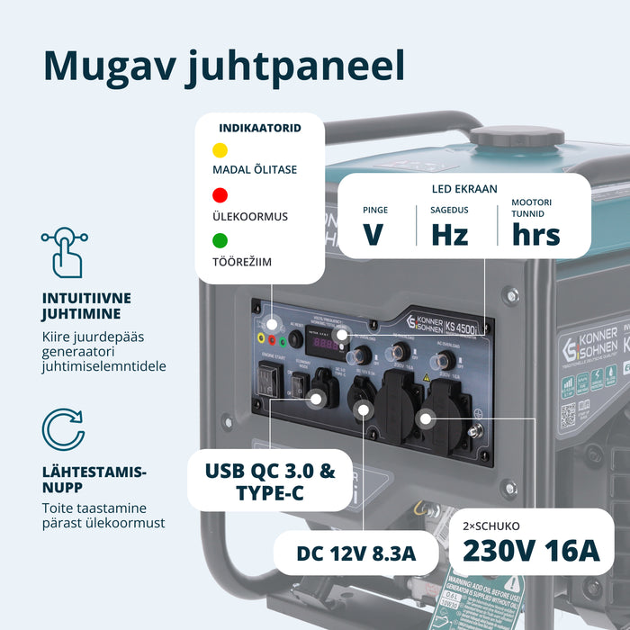 Invertergeneraator KS 4500i