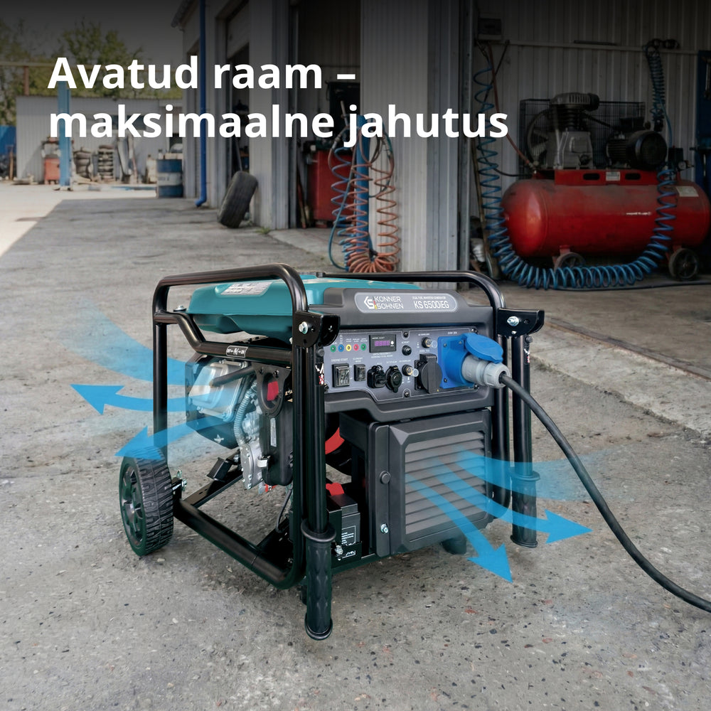 Kahekütuseline invertergeneraator KS 6500iEG