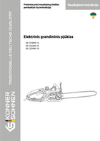 Elektrinis grandininis pjūklas KS CS1800-14, KS CS2200-16, KS CS2400-18