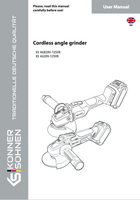 Cordless angle grinder KS AGB20V-125VR, KS AG20V-125VR