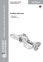 Cordless chain saw KS MCS20V-8, KS MCS20V-8 Case