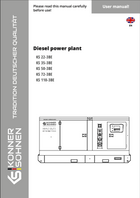 Dīzeļģeneratoru stacija KS 22-3BE, KS 35-3BE, KS 50-3BE, KS 72-3BE, KS 110-3BE
