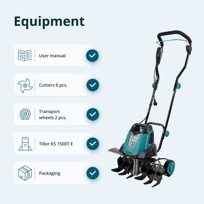 Electric tiller KS 1500T E