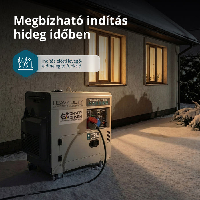 „Könner & Söhnen” KS 9200HDES-1/3 ATSR (EURO V) dízelgenerátor