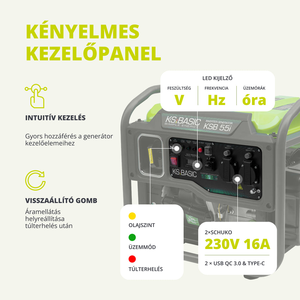 Inverter generátor KSB 55i