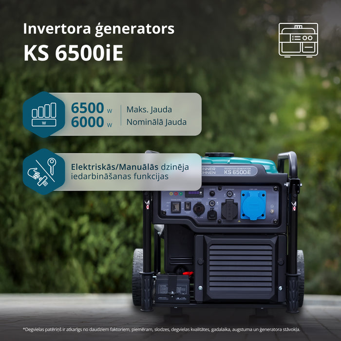 Invertora benzīna ģenerators KS 6500iE