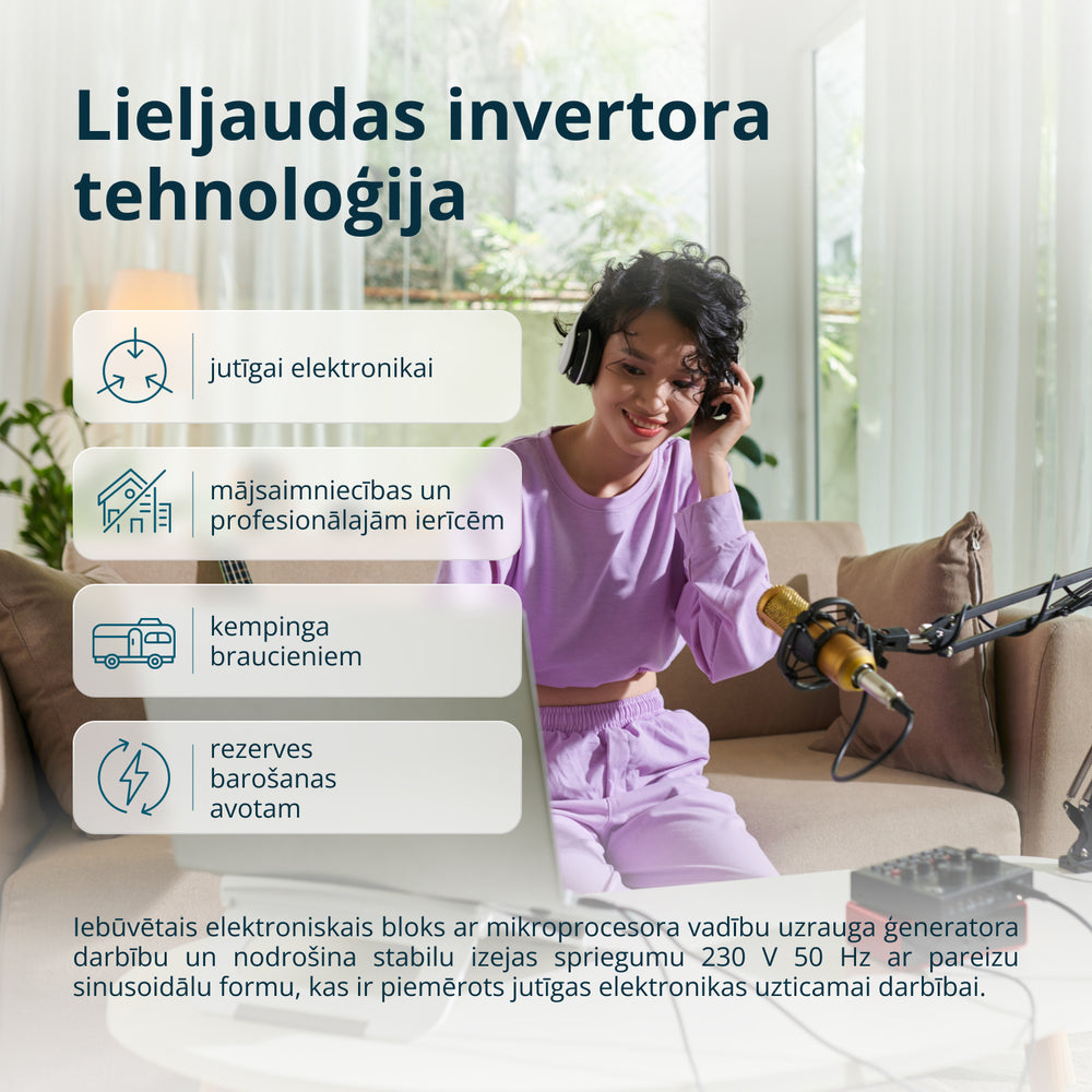 Invertora benzīna ģenerators KS 6500iE