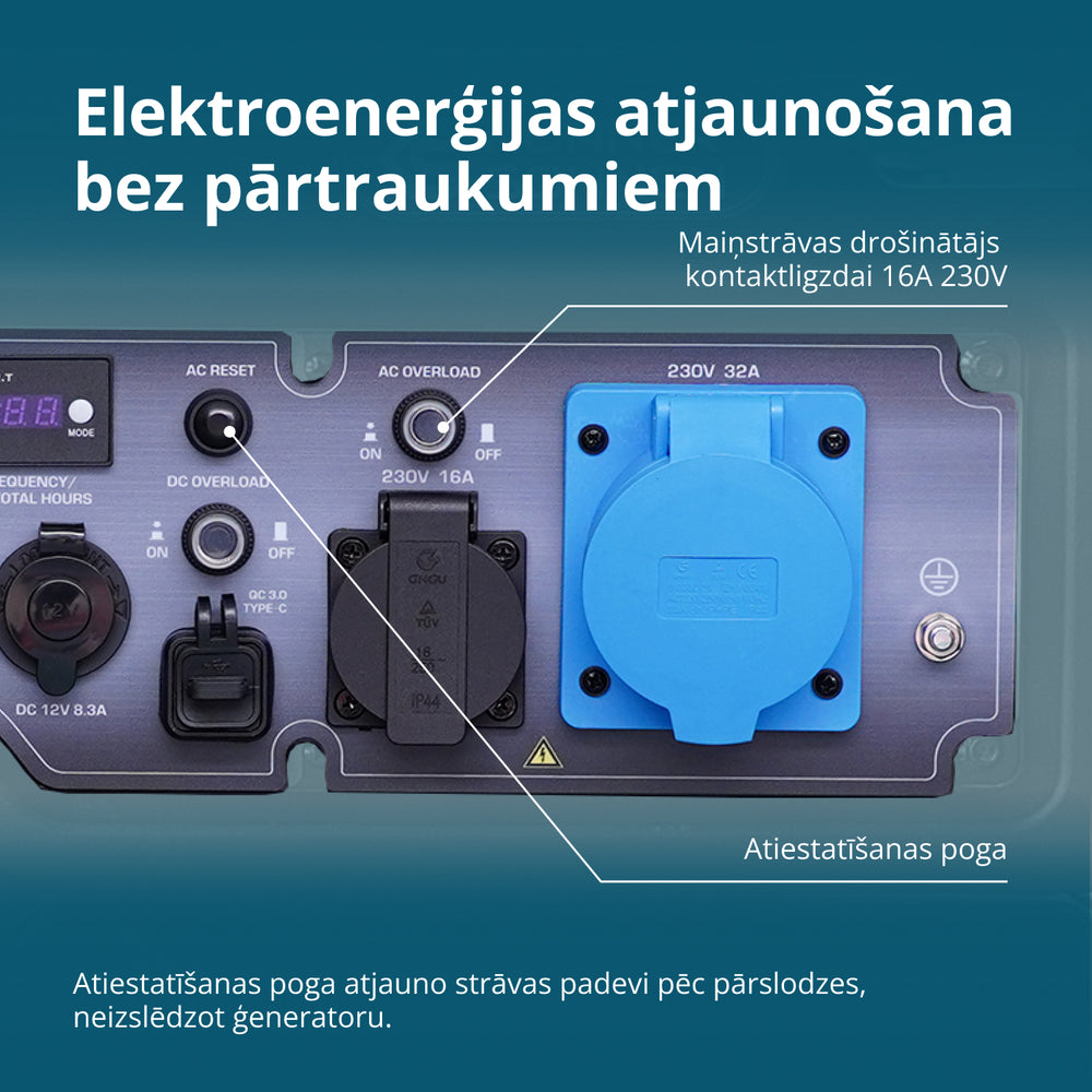 Invertora benzīna ģenerators KS 6500iE
