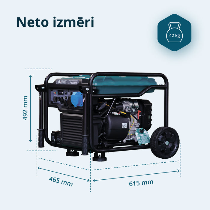 Invertora benzīna ģenerators KS 6500iE