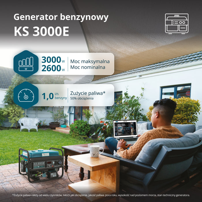Generator benzynowy „Könner & Söhnen” KS 3000E