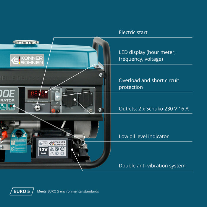 Gasoline generator "Könner & Söhnen" KS 3000E