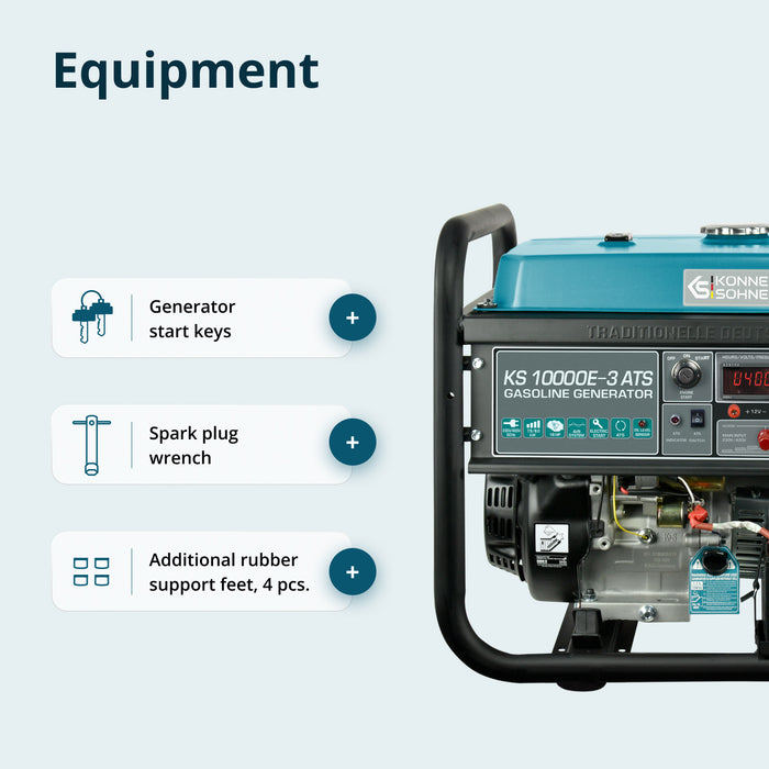Gasoline generator "Könner & Söhnen" KS 10000E-3 ATS