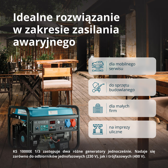 Benzīna ģenerators "Könner & Söhnen" KS 10000E 1/3