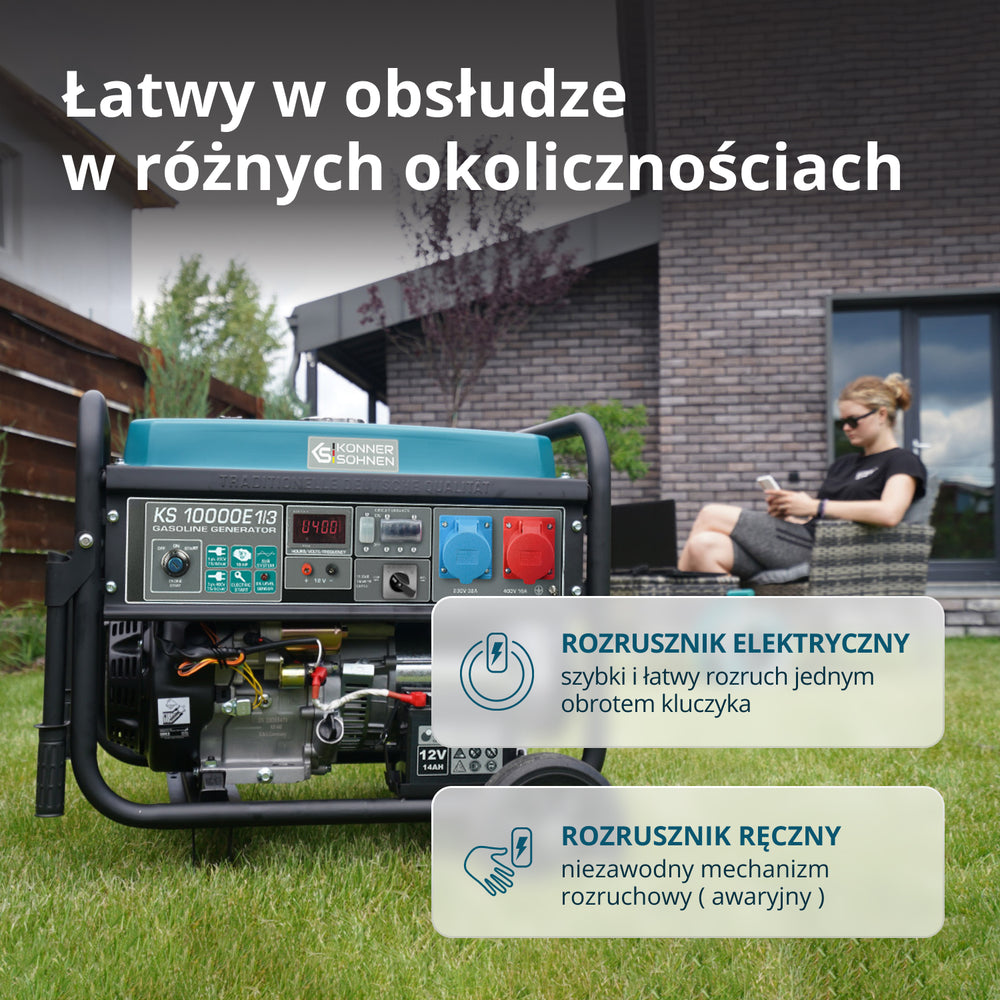 Benzīna ģenerators "Könner & Söhnen" KS 10000E 1/3