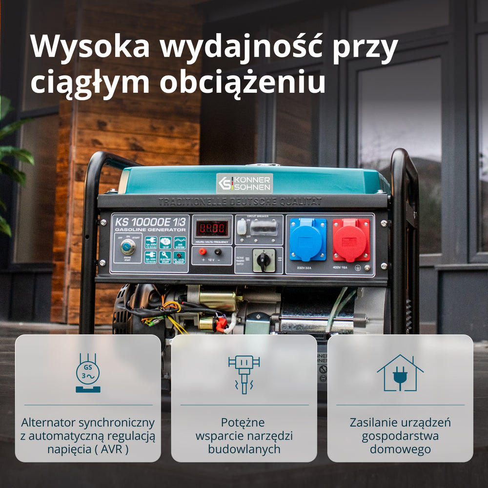 Benzīna ģenerators "Könner & Söhnen" KS 10000E 1/3