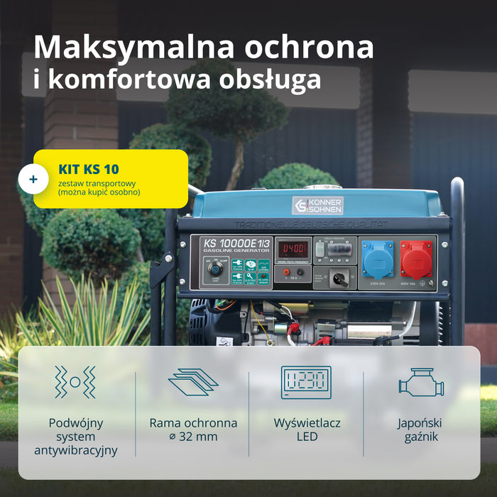 Benzīna ģenerators "Könner & Söhnen" KS 10000E 1/3
