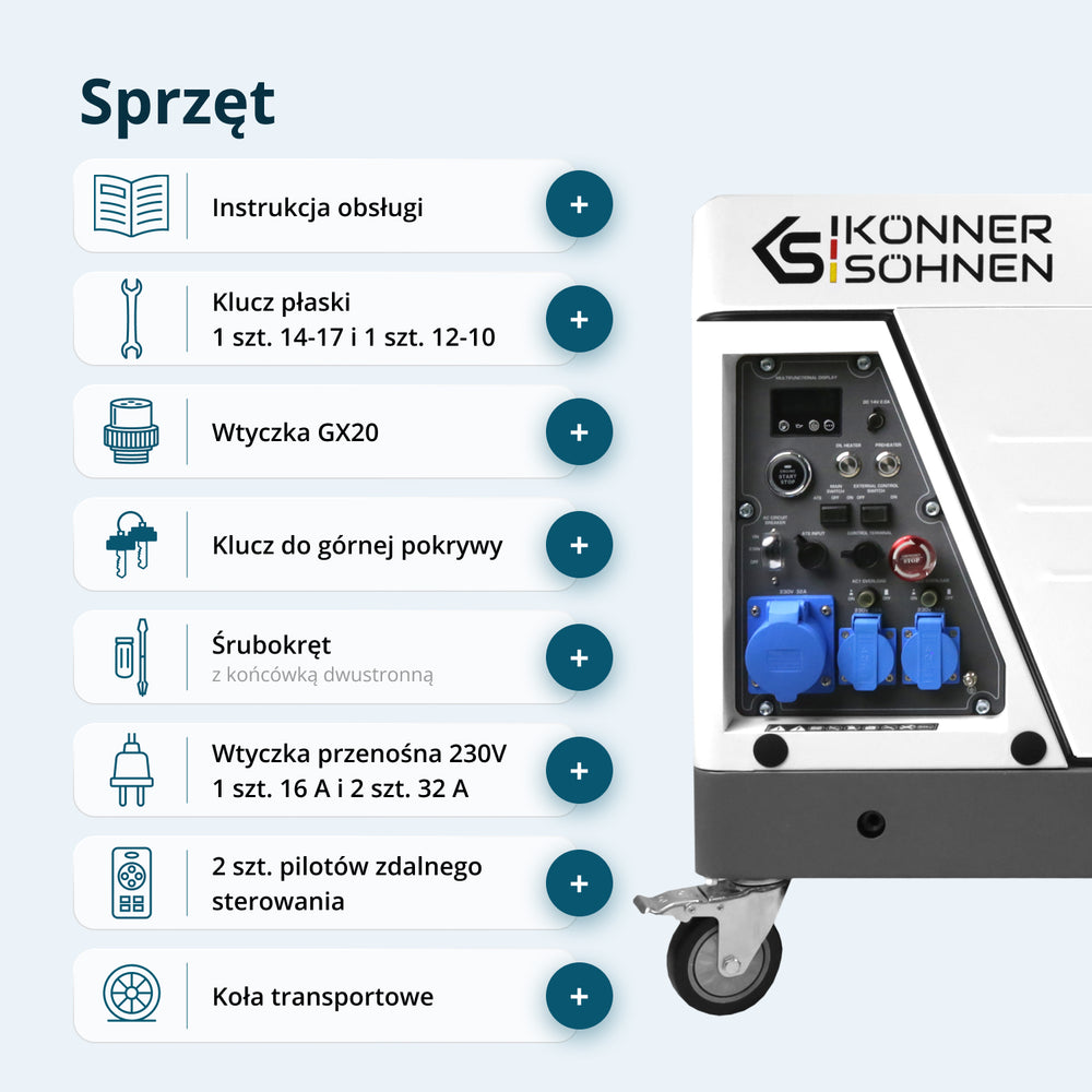 Dízel inverteres generátor hangszigetelt burkolatban KS 6500iDE S ATSR