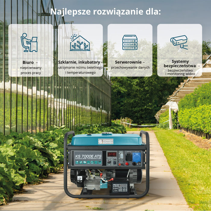 Benzīna ģenerators "Könner & Söhnen" KS 7000E ATS