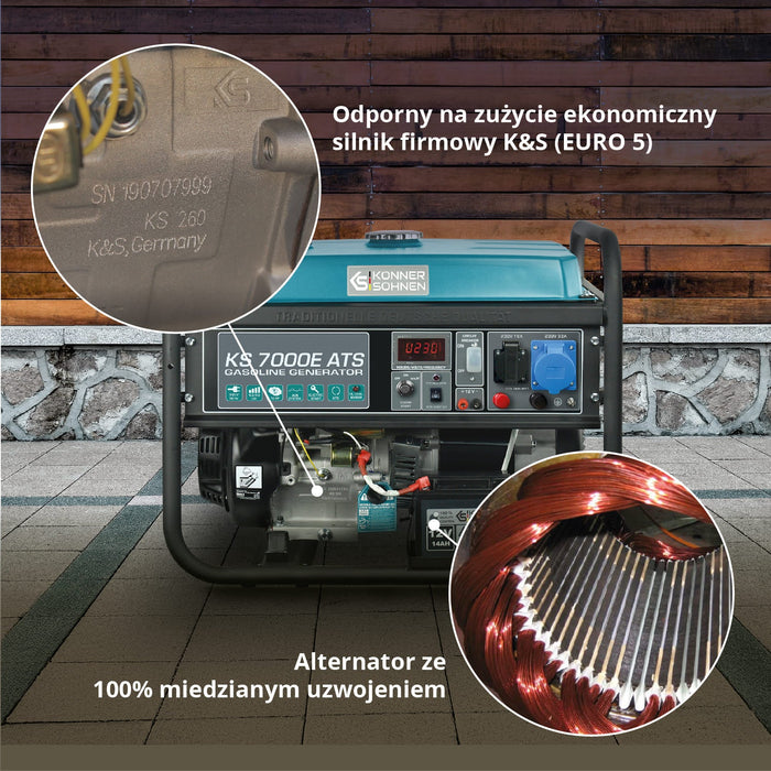 Benzīna ģenerators "Könner & Söhnen" KS 7000E ATS