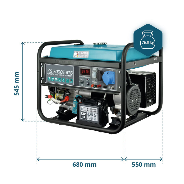 Benzīna ģenerators "Könner & Söhnen" KS 7000E ATS