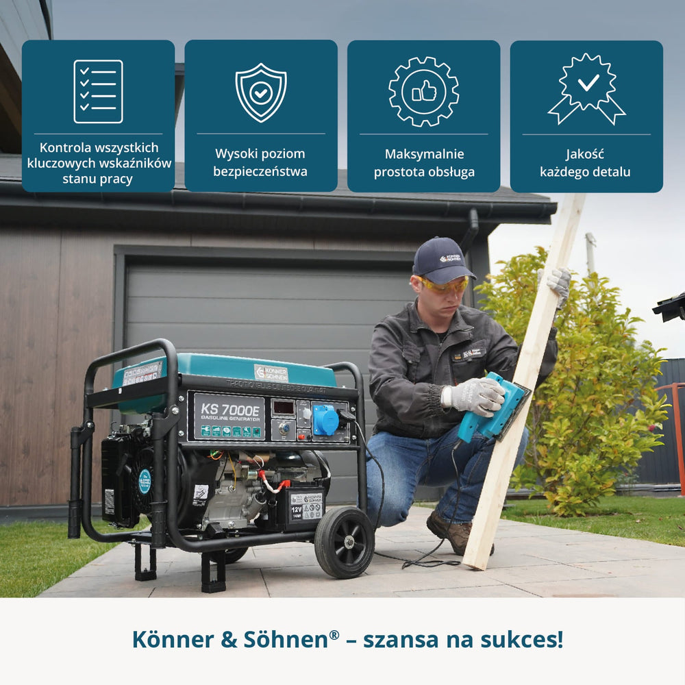 Bensiinigeneraator "Könner & Söhnen" KS 7000E