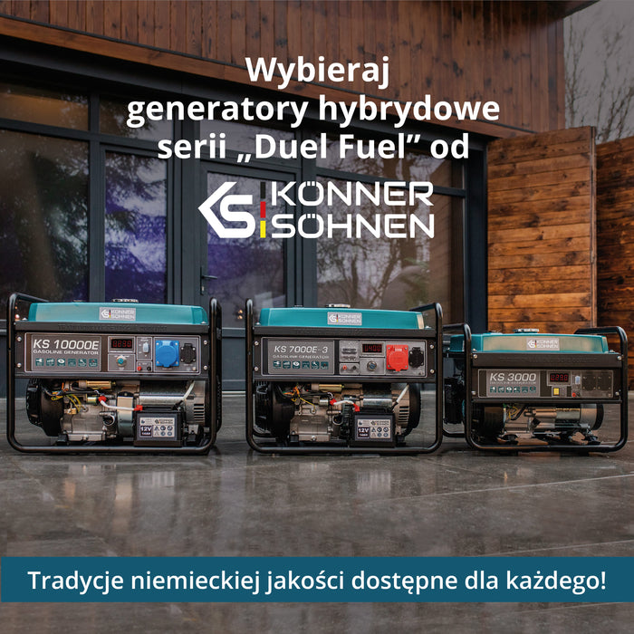 LPG/Benzin Generátor "Könner & Söhnen" KS 7000E G