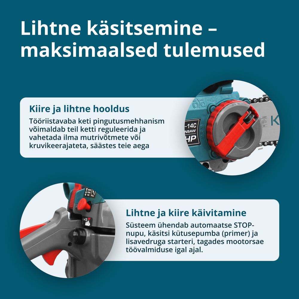 Bensiinimootorsaag KS CS18G-14C