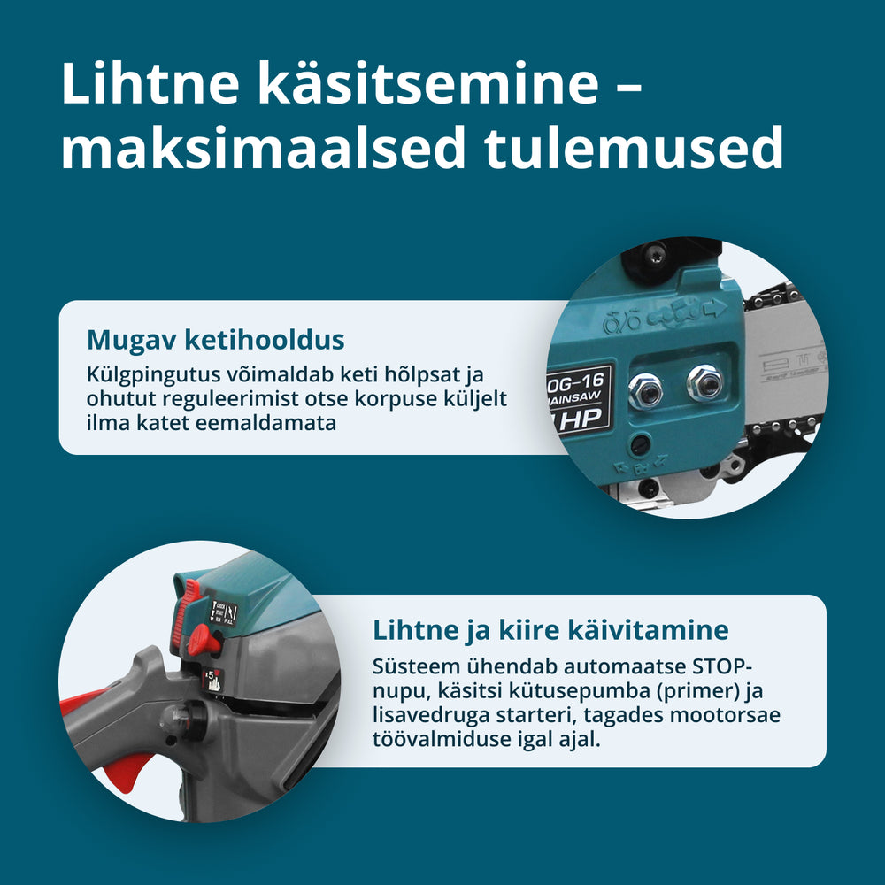 Bensiinimootorsaag KS CS20G-16