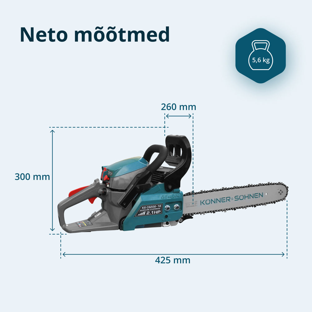 Bensiinimootorsaag KS CS20G-16