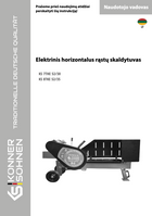 Elektrinis horizontalus malkų skaldytuvas KS 7THE 52/30, KS 8TKE 52/35