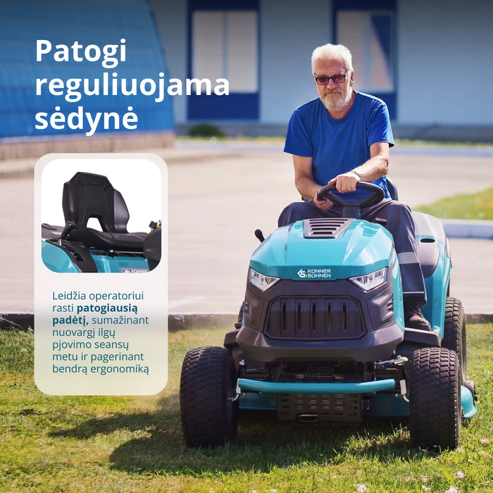 Benzininė traktorinė vejapjovė KS 98TMG-H