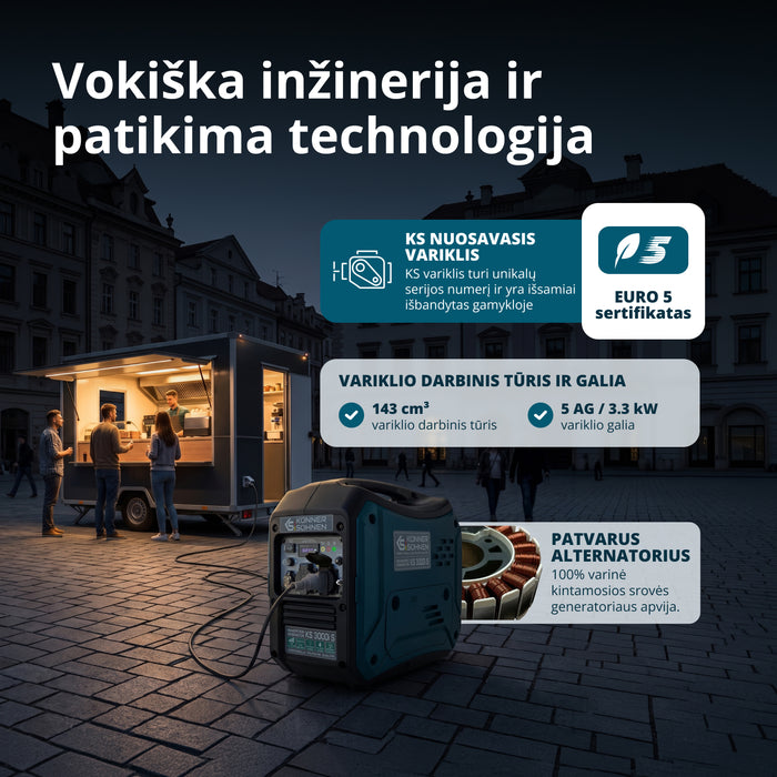 Inverterinis generatorius KS 3000i S