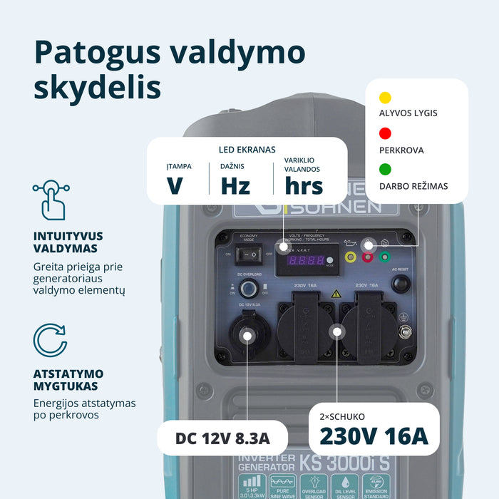 Inverterinis generatorius KS 3000i S