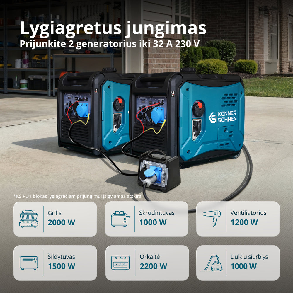 Inverterinis generatorius KS 6000iE S