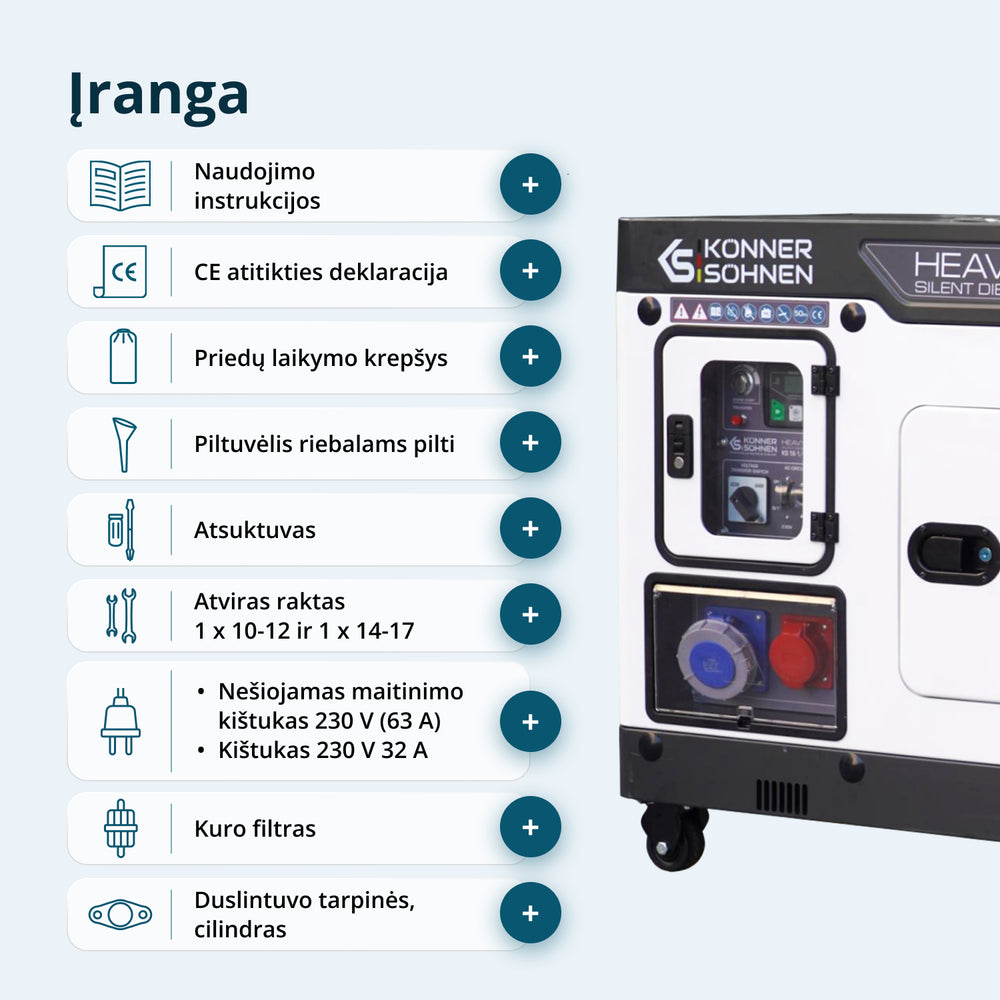 Dyzelinis generatorius KS 16-1/3E