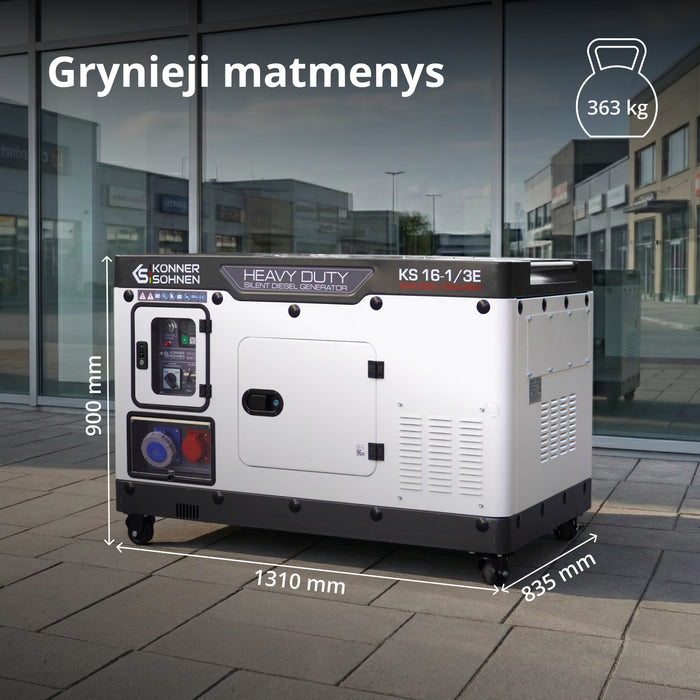 Dyzelinis generatorius KS 16-1/3E
