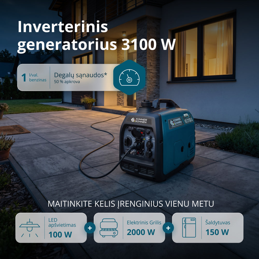 Inverterinis generatorius KS 3100i S