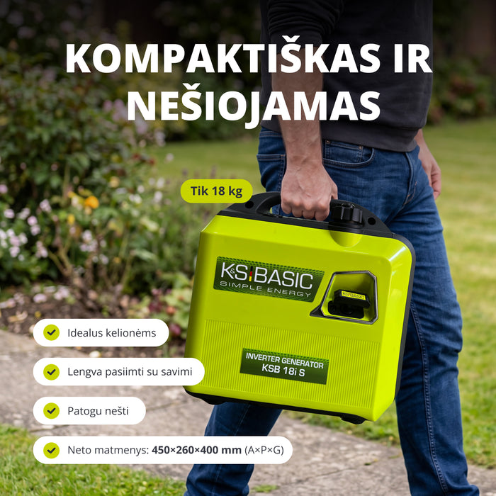Inverterinis generatorius KSB 18i S