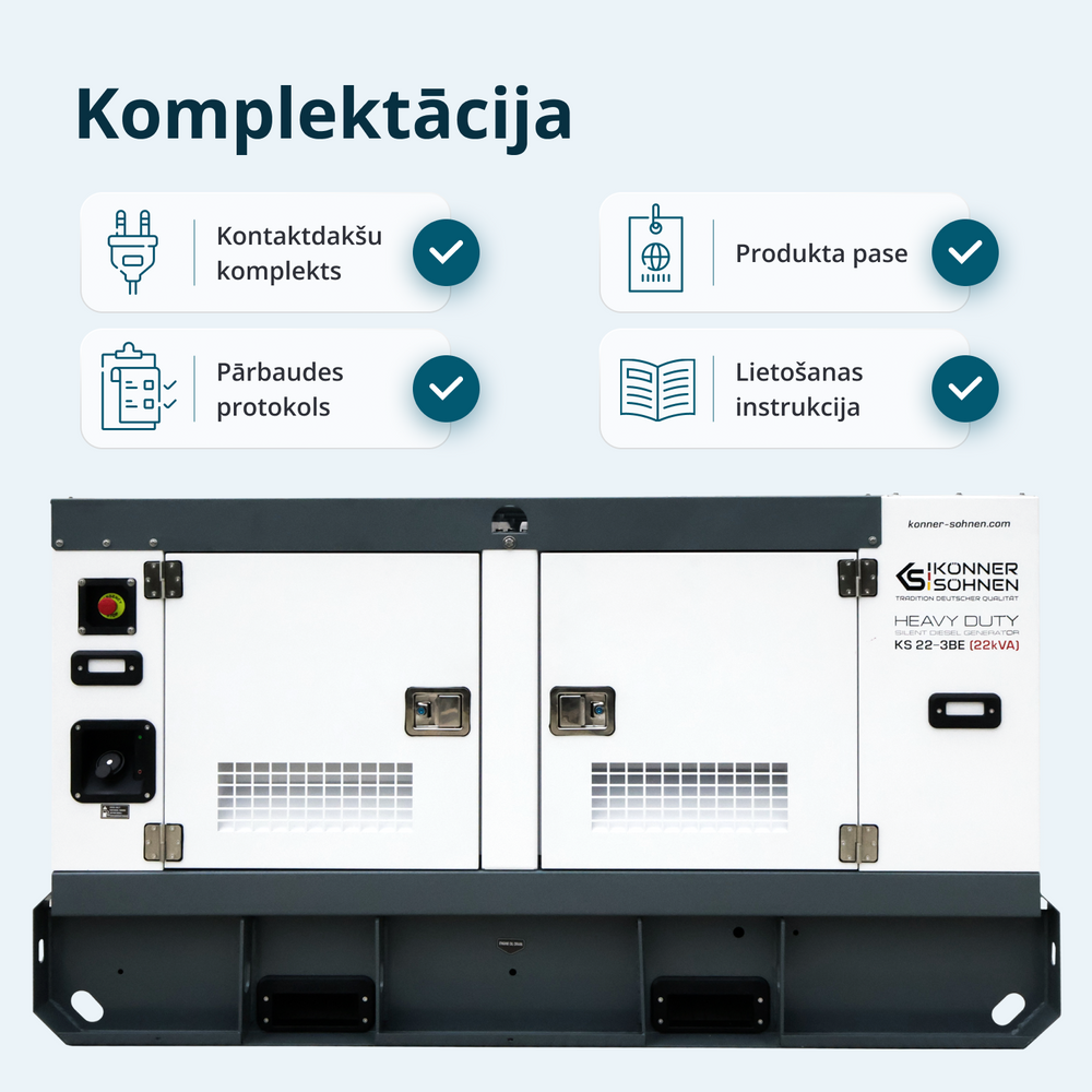 Trīsfāzu dīzeļģenerators KS 22-3BE