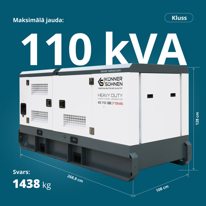 Trīsfāzu dīzeļģenerators KS 110-3BE