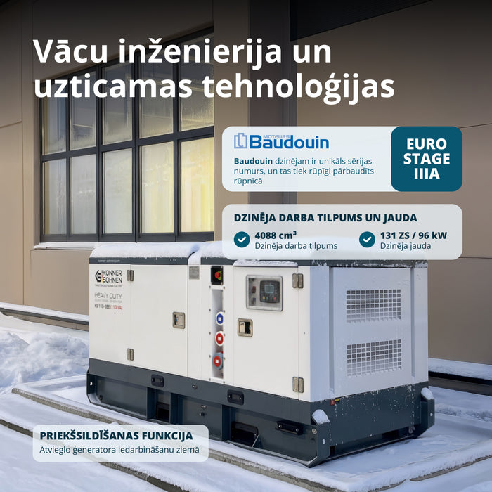 Trīsfāzu dīzeļģenerators KS 110-3BE